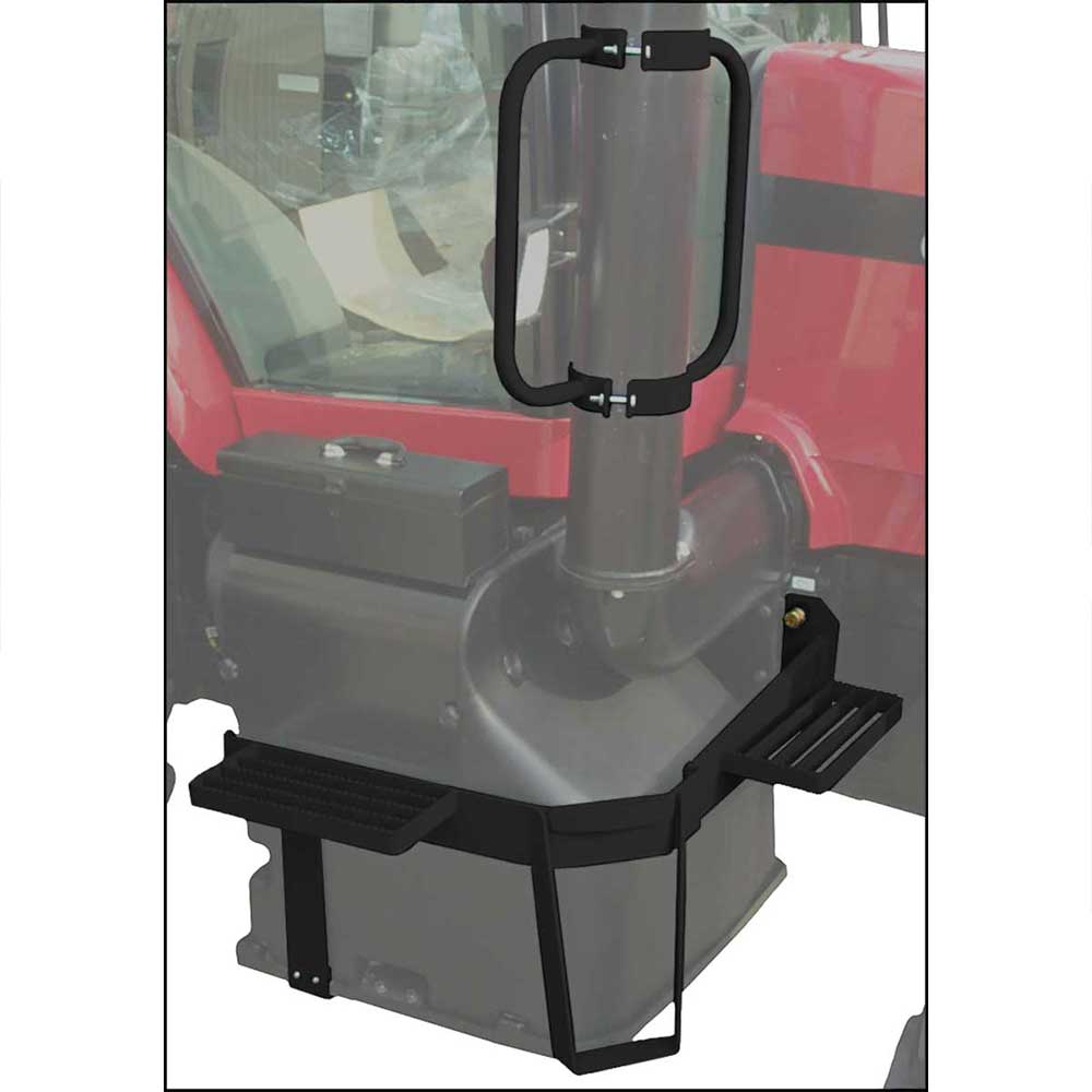K&M Mfg Window Step & Handrail Kit for Case IH MX Series Magnum | 2006 - 2010 Only | Original Color