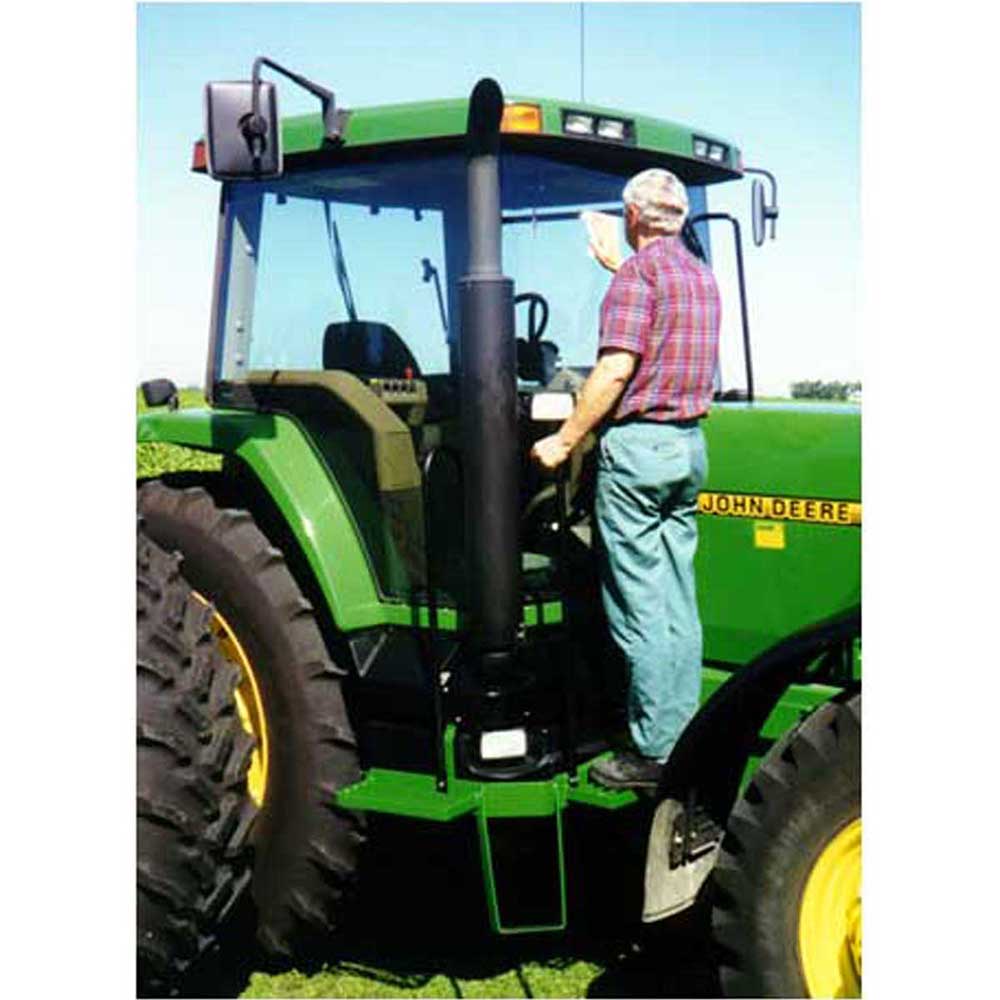K&M Mfg Window Step & Handrail Kit for John Deere 8000-8010 Series Tractors | Green