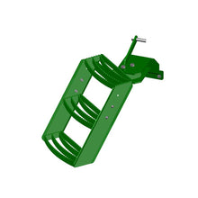 K&M Mfg Step Kit for John Deere Stolper Series Tractors | 3-Step Unit | Left-Hand | Green