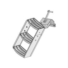 K&M Mfg Step Kit for John Deere Stolper Series Tractors | 3-Step Unit | Left-Hand | Green