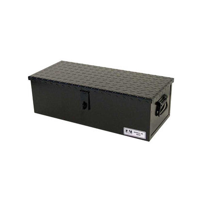 K&M Mfg #30 Toolbox | 23-In. x 10-In. x 7-In. | Black Powder Coat