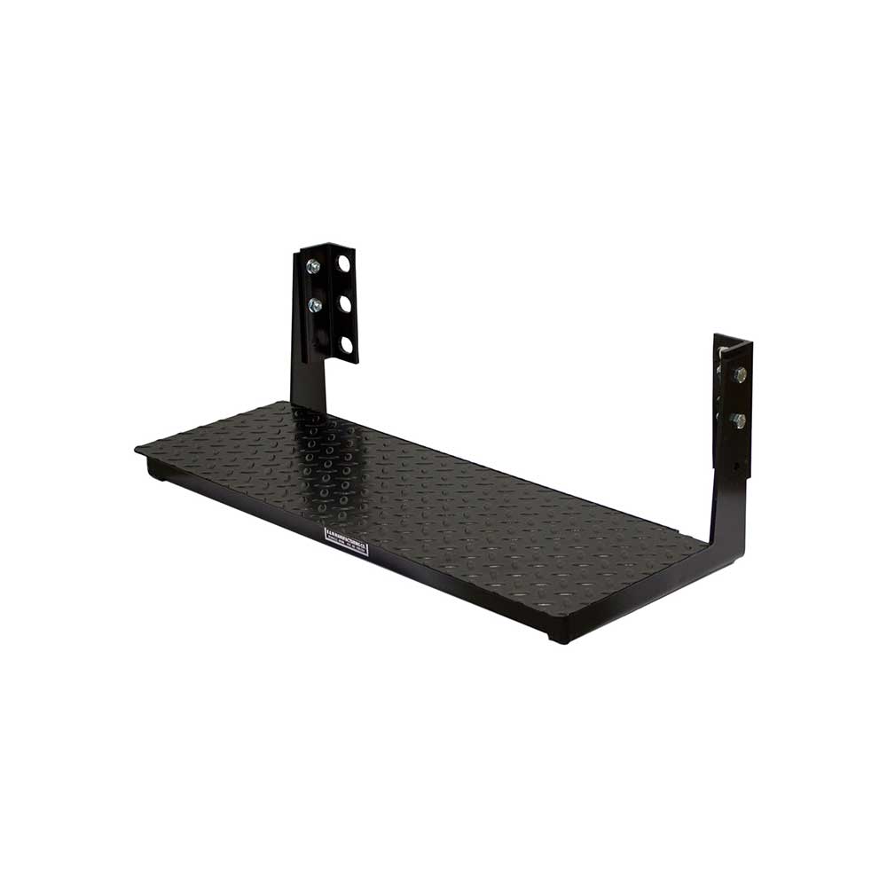 K&M Mfg #10 Toolbox Step | 24-In. x 6-In. x 4-In. | Black Powder Coat