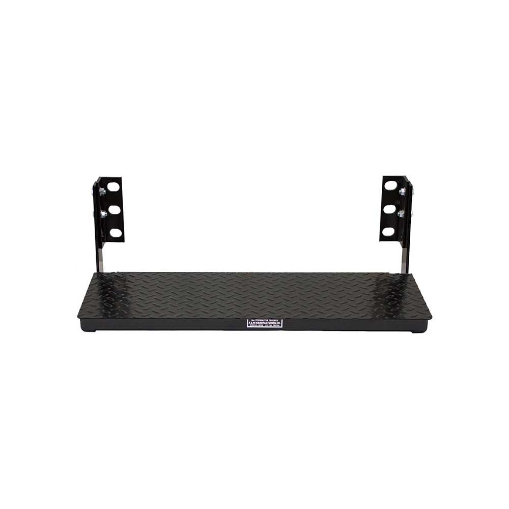 K&M Mfg #10 Toolbox Step | 24-In. x 6-In. x 4-In. | Black Powder Coat