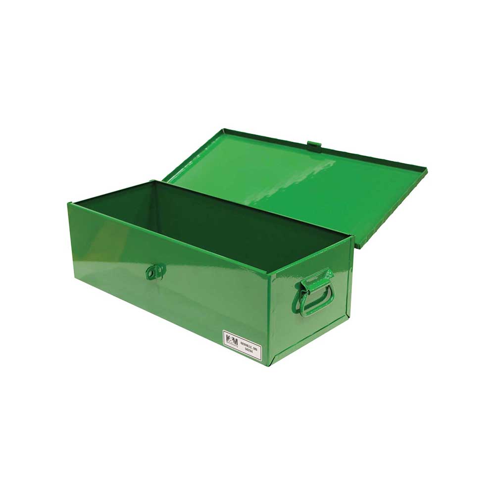 K&M Mfg #30 Toolbox | 23-In. x 10-In. x 7-In. | Green Powder Coat