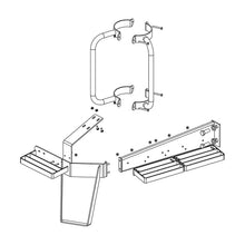 K&M Mfg Window Step & Handrail Kit for John Deere 8020 Series Tractors | 2003 & Older | Green