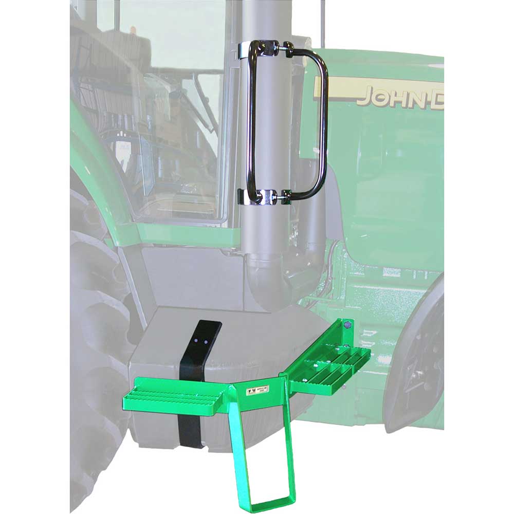 K&M Mfg Window Step & Handrail Kit for John Deere 8030 Series Tractors | Green