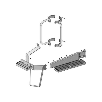 K&M Mfg Window Step & Handrail Kit for John Deere 8000R Series Tractors | Green