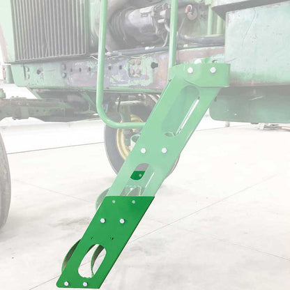 K&M Mfg Fourth Step Kit for John Deere Regular Series Tractors | Bolt-On Design | Green