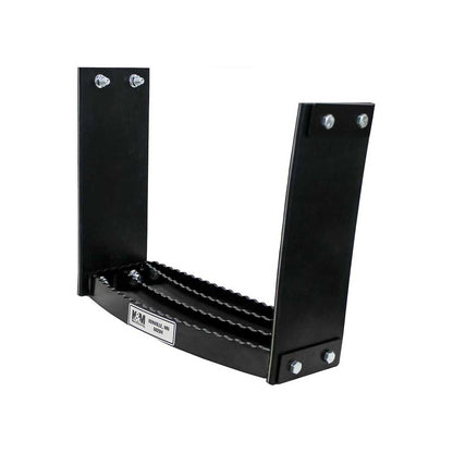 K&M Mfg Flex Step Kit for Universal Fit | Bolt-On Design | 1-Step Unit | Black Powder Coat
