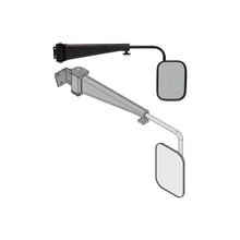 K&M Mfg Mirror Kit for Case IH 5100-5200-89-CX-MX/New Holland T8000-TG Tractors | Right-Hand | Black