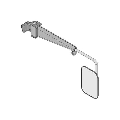 K&M Mfg Mirror Kit for Case IH 5100-5200-89-CX-MX/New Holland T8000-TG Tractors | Right-Hand | Black