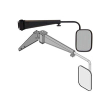 K&M Mfg Mirror Kit for Case IH Maxxum Series Tractors | Right-Hand | Black Powder Coat