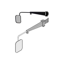 K&M Mfg Mirror Kit for John Deere 8000-8010 Series Tractors | LH or RH | Black Powder Coat