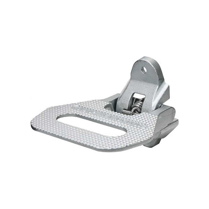 K&M Mfg Safety Folding Foot/Grab Step | For Work Trucks & Trailers | Silver Zinc-Plated Finish