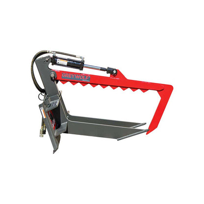 GREYWOLF Rock Devil Attachment for Skid Steer Loaders | Gray/Red Powder Coat