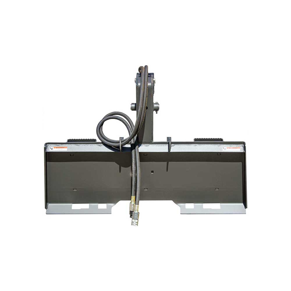 GREYWOLF Rock Devil Attachment for Skid Steer Loaders | Gray/Red Powder Coat