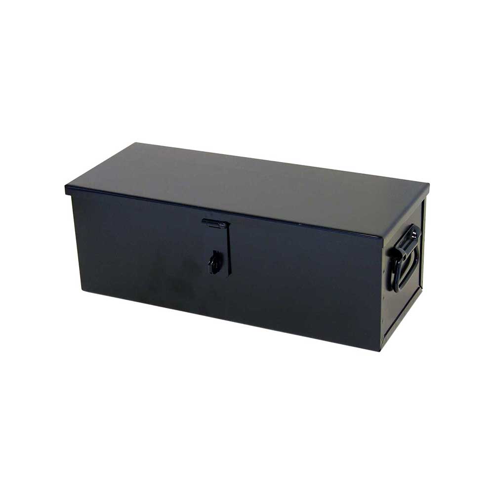 K&M Mfg #20 Toolbox | 21-In. x 8-In. x 7-In. | Black Powder Coat