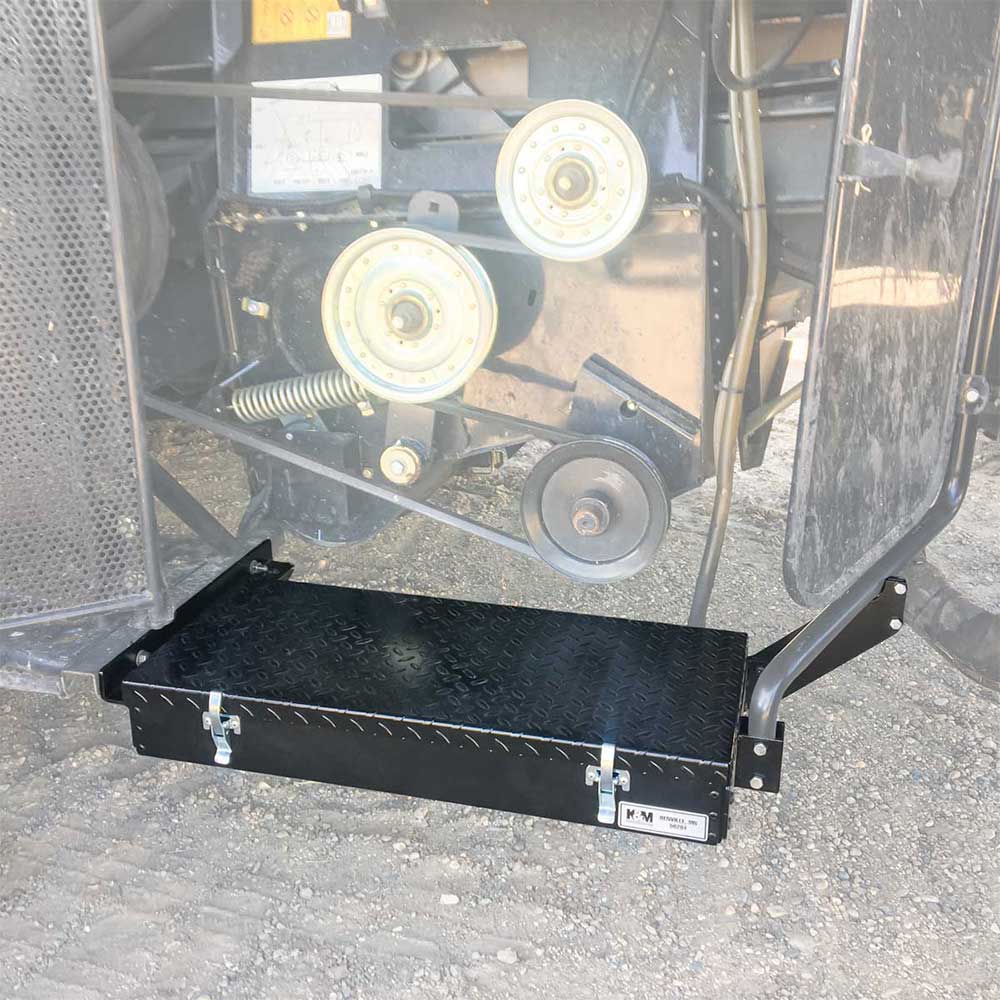 K&M Mfg Case IH AFX 10-20 Series Combine Toolbox Kit | 28-In. x 12-In. x 4.25-In. | Black Powder