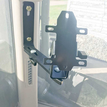 K&M Mfg Corner Post Monitor Bracket Kit for John Deere 5E-6R/6030-7030 Series Tractors | Black