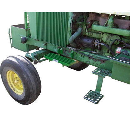 K&M Mfg Step-N-Chek Service Step for John Deere 30-60 Series Tractors | 1-Step Unit | LH | Green