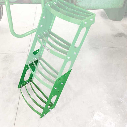 K&M Mfg Fourth Step Kit for John Deere Regular Series Tractors | Bolt-On Design | Green