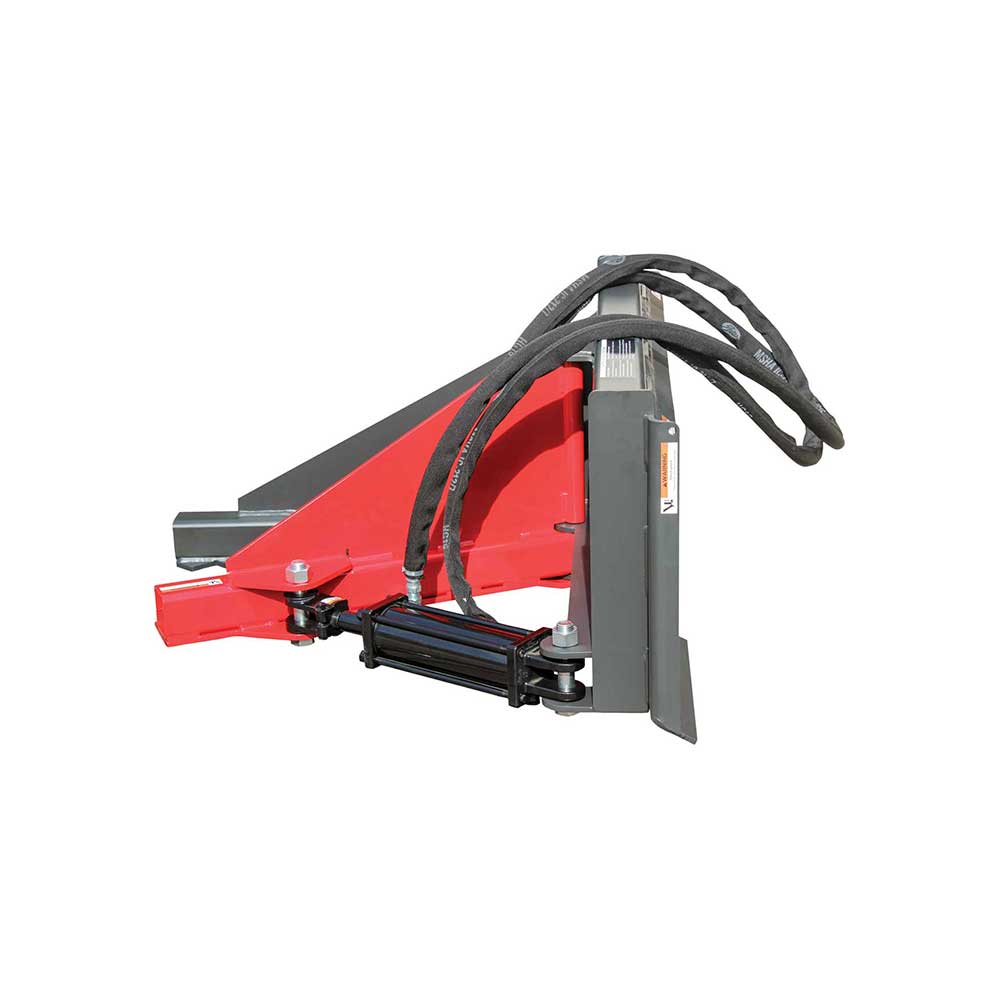 GREYWOLF Tree Puller Attachment for Skid Steer Loaders | Gray/Red Powder Coat