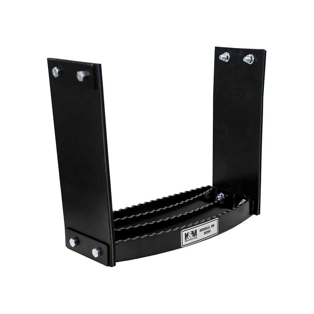K&M Mfg Flex Step Kit for Universal Fit | Bolt-On Design | 1-Step Unit | Black Powder Coat