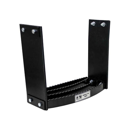 K&M Mfg Flex Step Kit for Universal Fit | Bolt-On Design | 1-Step Unit | Black Powder Coat