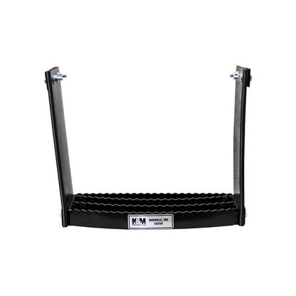 K&M Mfg Flex Step Kit for Universal Fit | Bolt-On Design | 1-Step Unit | Black Powder Coat