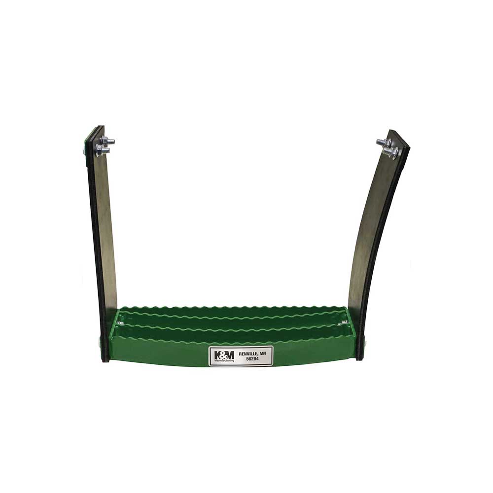 K&M Mfg Flex Step Kit for Universal Fit | Bolt-On Design | 1-Step Unit | Green Powder Coat Finish