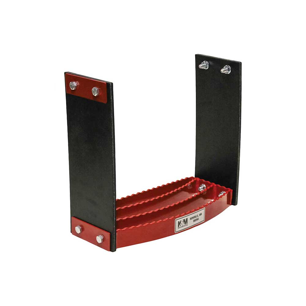 K&M Mfg Flex Step Kit for Universal Fit | Bolt-On Design | 1-Step Unit | Red Powder Coat Finish