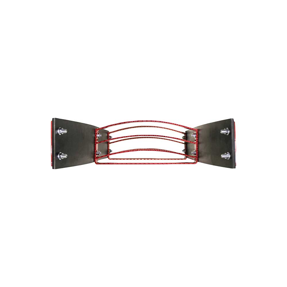K&M Mfg Flex Step Kit for Universal Fit | Bolt-On Design | 2-Step Unit | Red Powder Coat Finish