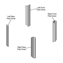 K&M Mfg Corner Post Kit for John Deere 55-55 Utility Series Tractors | Multi-Brown Cloth