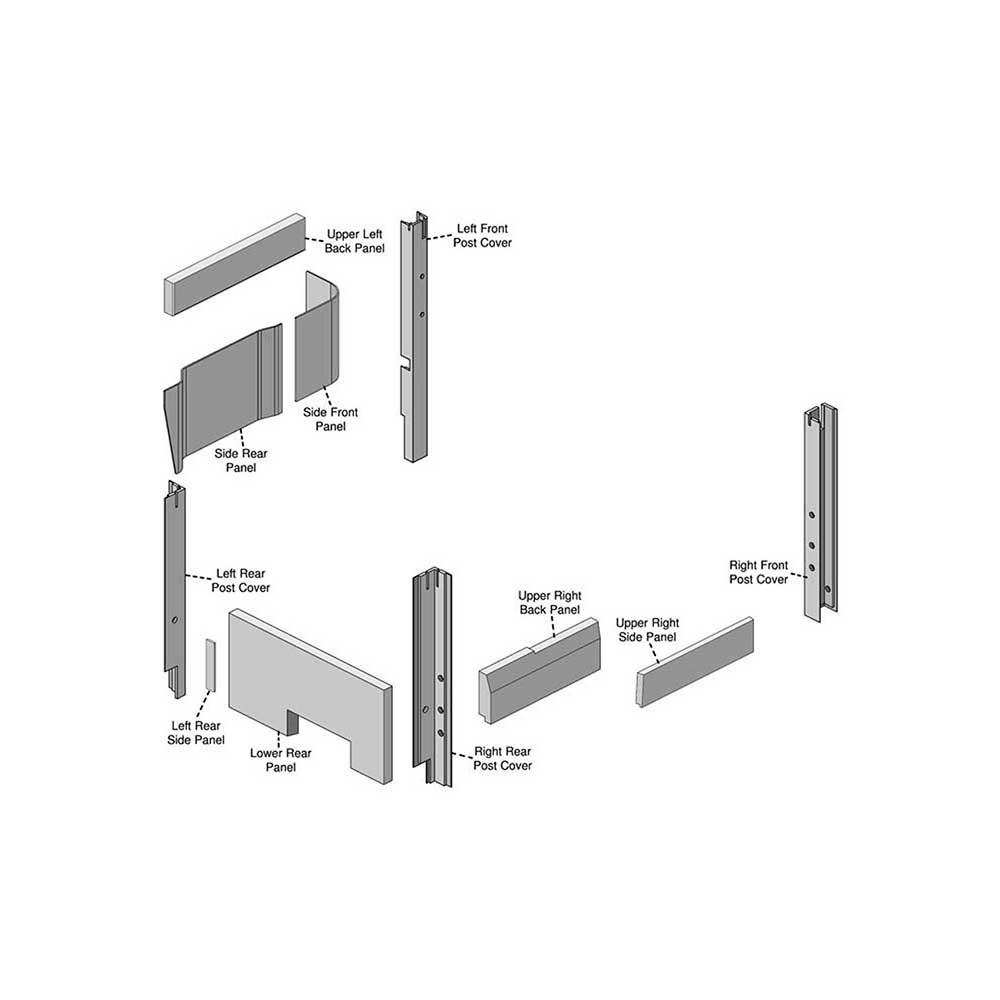 K&M Mfg Lower Cab Kit for John Deere 60-70 Series 4WD Tractors | Multi-Brown/Sailcloth Tan Cloth