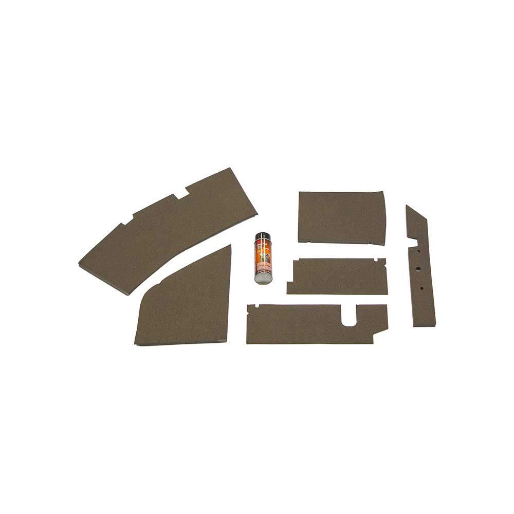 K&M Mfg Lower Cab Kit for John Deere 7000 Series Tractors | Multi-Brown Vinyl