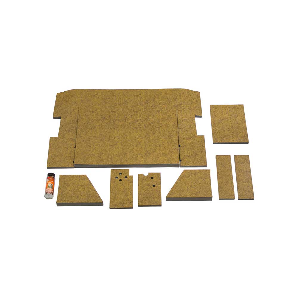 K&M Mfg Lower Cab Kit for International Harvester 86 Series Tractors | Original Western Brown Vinyl