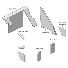 K&M Mfg Lower Cab Kit for International Harvester 88 Series Tractors | Original Western Brown Vinyl