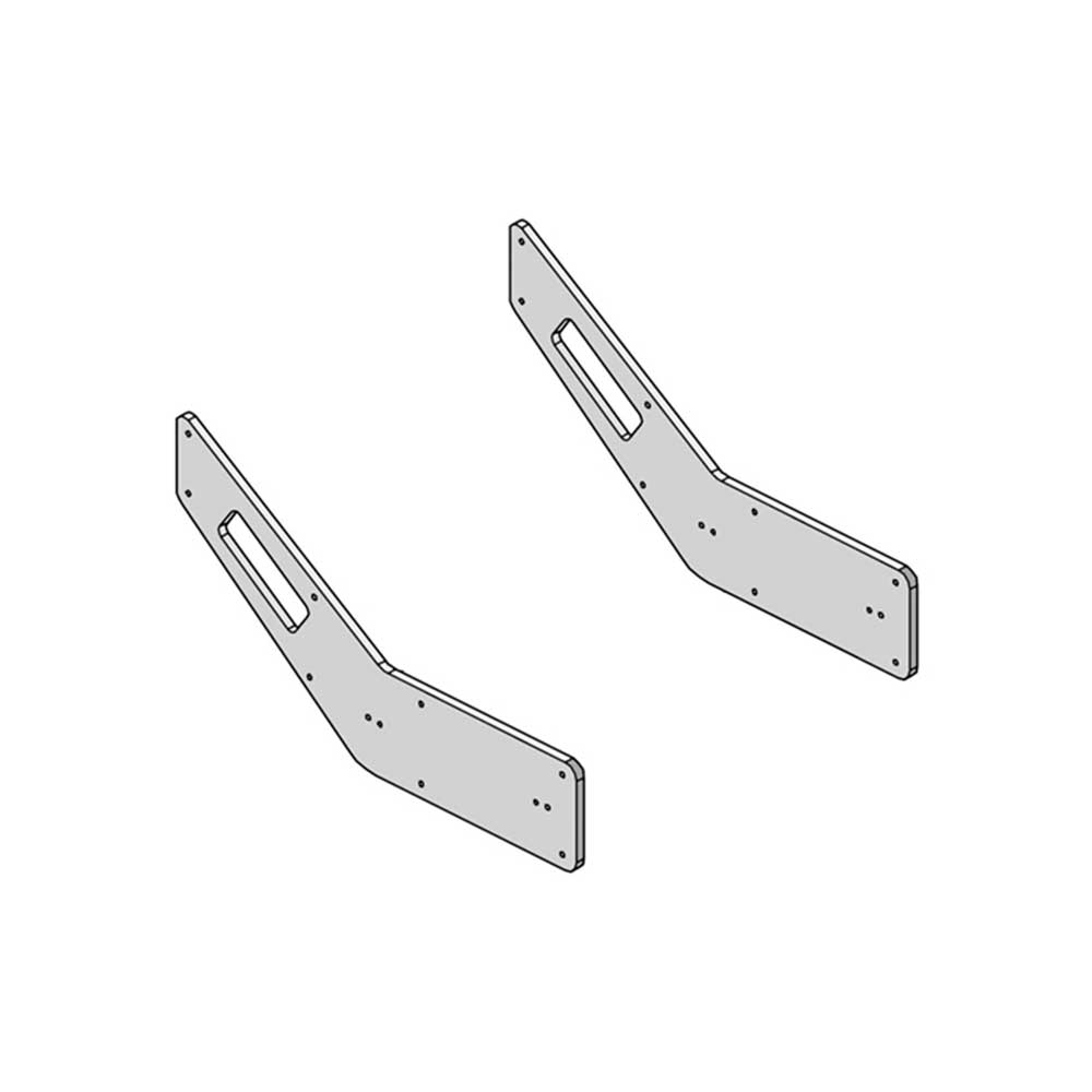 K&M Mfg Door Handle Panels for International Harvester 86-88 Series Tractors | Pair | Western Brown