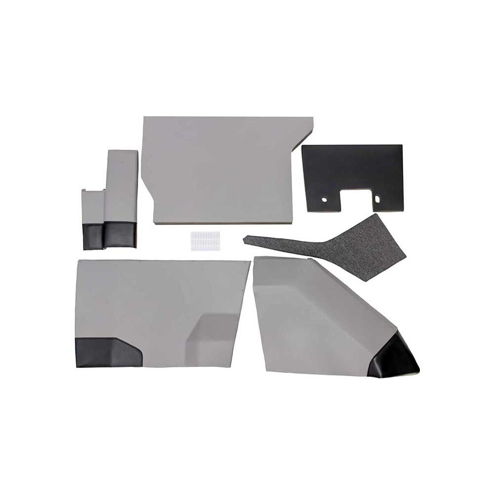 K&M Mfg Qwik Fit Lower Cab Kit for Case IH 71 Series Magnum Tractor | With Plastic Back | Gray Vinyl