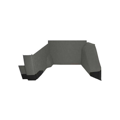 K&M Mfg Qwik Fit Lower Cab Kit for Case IH 71 Series Magnum Tractor | With Plastic Back | Gray Vinyl