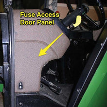 K&M Mfg Fuse Access Door Panel for John Deere 55-60 Series Tractors | Multi-Brown Vinyl