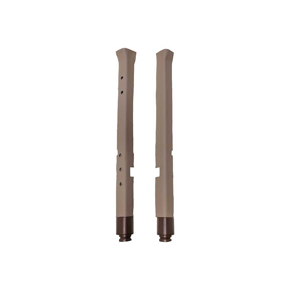 K&M Mfg Qwik Fit Front Corner Post Kit for John Deere 7000-7010 Series Tractors | Brown/Tan Vinyl
