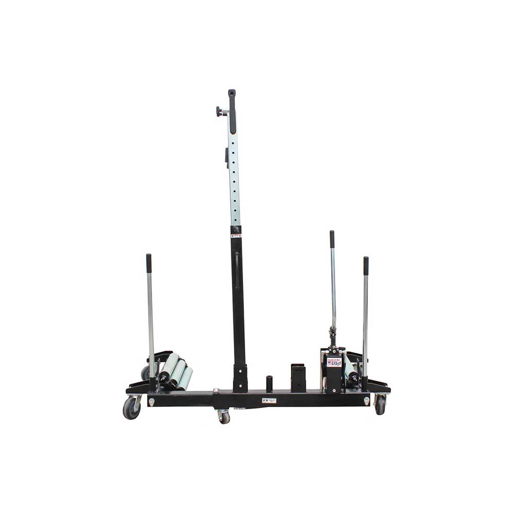 K&M Mfg Wheel Dolly | For Semi & Tractor Tires | 3,800-Lb. Load Capacity | Black Powder Coat