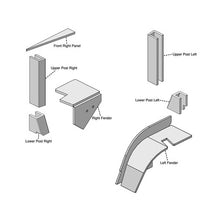 K&M Mfg Lower Cab Kit for Allis Chalmers 8000 Series Tractors | Saddle Tan Vinyl
