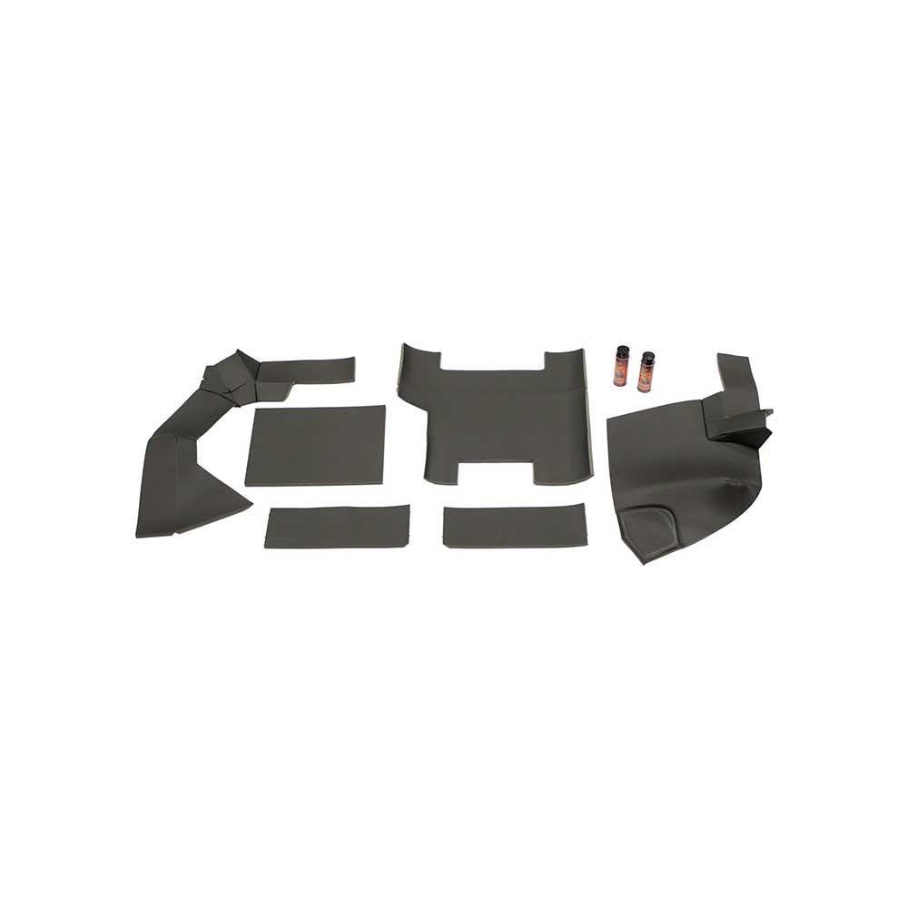 K&M Mfg Lower Cab Kit for Case 2090 Series Tractors | Black Basketweave Vinyl