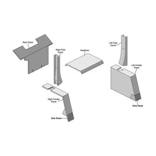 K&M Mfg Lower Cab Kit for Case 2394 Series Tractors | Berkshire Gray Vinyl