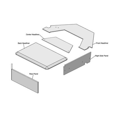 K&M Mfg Lower Cab Kit for Case IH Steiger 9100 Series Tractors | Embassy Gray Vinyl