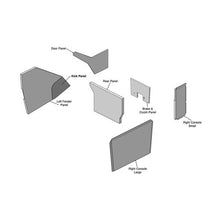 K&M Mfg Lower Cab Kit for Case IH 71 Series Magnum Tractors | Embassy Gray Vinyl