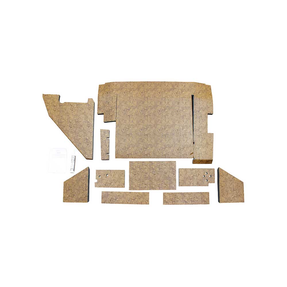 K&M Mfg Qwik Fit Lower Cab Kit for International Harvester 88 Series | Original Western Brown Vinyl