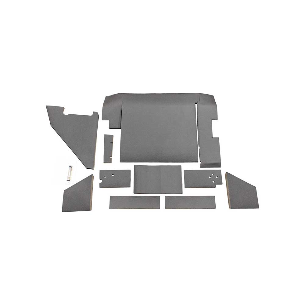 K&M Mfg Qwik Fit Lower Cab Kit for International Harvester 88 Series Tractor | Black Basketweave Vin
